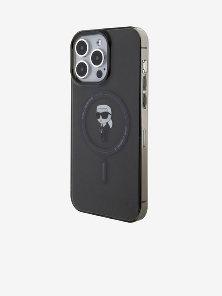 Karl Lagerfeld IML Ikonik MagSafe Zadní Kryt pro iPhone 15 Pro Max Black Karl Lagerfeld