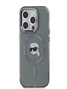 Karl Lagerfeld Karl Lagerfeld IML Karl Head Metal Frame MagSafe Zadní Kryt pro iPhone 15 Pro Max Black