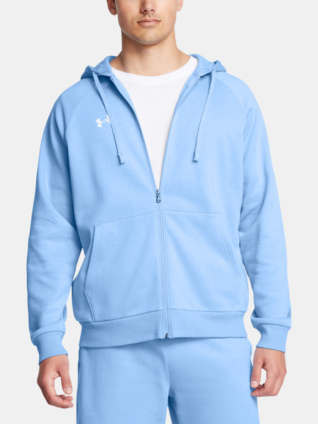 Under Armour Pánská mikina Under Armour UA Rival Fleece FZ Hoodie-BLU