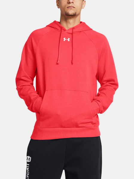 Under Armour Pánská mikina Under Armour UA Rival Fleece Hoodie-RED