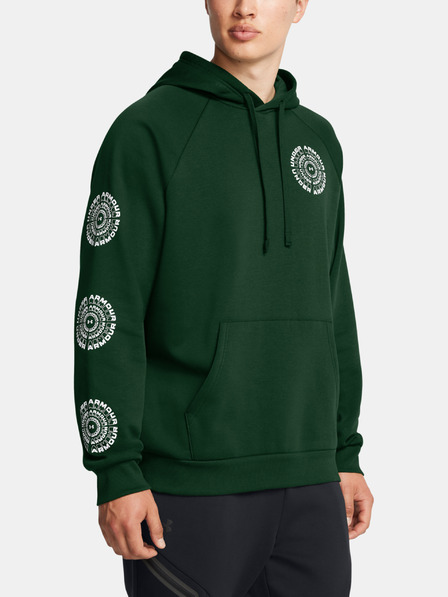 Under Armour Pánská mikina Under Armour UA Rival Fleece HBR Logo HD-GRN