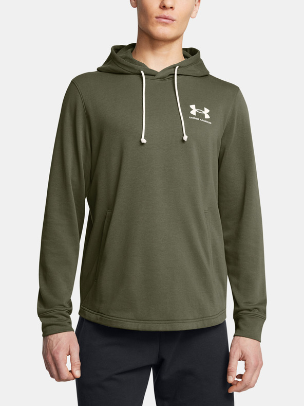 Under Armour Pánská mikina Under Armour UA Rival Terry LC HD-GRN