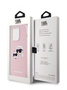 Karl Lagerfeld Liquid Silicone Double Heads Magsafe Zadní Kryt pro iPhone 14 Pro Max Pink Karl Lagerfeld