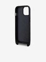 Karl Lagerfeld Karl Lagerfeld Saffiano Crossbody Popruh Metal Karl and Choupette Zadní Kryt pro iPhone 15 Black