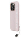 Karl Lagerfeld Karl Lagerfeld PU Saffiano Rhinestone Charm Zadní Kryt pro iPhone 15 Pro Pink