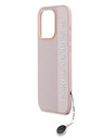 Karl Lagerfeld Karl Lagerfeld PU Saffiano Rhinestone Charm Zadní Kryt pro iPhone 15 Pro Pink