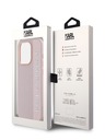Karl Lagerfeld Karl Lagerfeld PU Saffiano Rhinestone Charm Zadní Kryt pro iPhone 15 Pro Pink