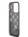 Karl Lagerfeld Liquid Glitter Monogram Gradient Zadní Kryt pro iPhone 14 Pro Black Karl Lagerfeld