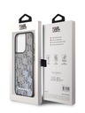 Karl Lagerfeld Liquid Glitter Monogram Gradient Zadní Kryt pro iPhone 14 Pro Black Karl Lagerfeld