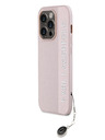 Karl Lagerfeld Karl Lagerfeld PU Saffiano Rhinestone Charm Zadní Kryt pro iPhone 14 Pro Pink