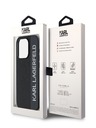 Karl Lagerfeld Karl Lagerfeld PU Saffiano Rhinestone Charm Zadní Kryt pro iPhone 15 Pro Max Black