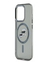 Karl Lagerfeld Karl Lagerfeld IML K&CH Heads Metal Frame MagSafe Zadní Kryt pro iPhone 15 Pro Black
