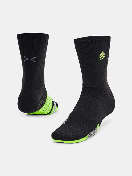Under Armour Unisexové ponožky Under Armour Curry UA AD Playmaker 1p Mid-BLK