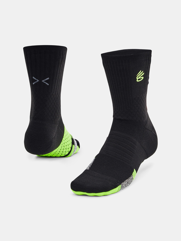 Under Armour Unisexové ponožky Under Armour Curry UA AD Playmaker 1p Mid-BLK