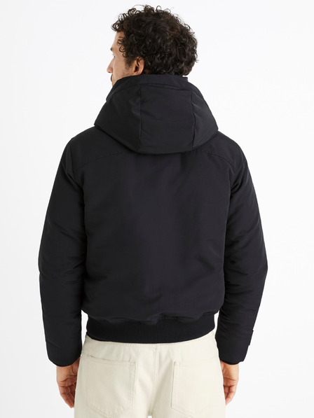 Celio Černá pánská zimní bunda Celio Cuchunky