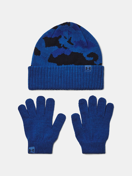 Under Armour Chlapecká čepice Under Armour B Beanie/Glove Combo-BLU