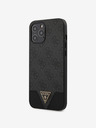 Guess Guess PU 4G Triangle Zadní Kryt pro iPhone 12 Pro Max 6.7 Grey