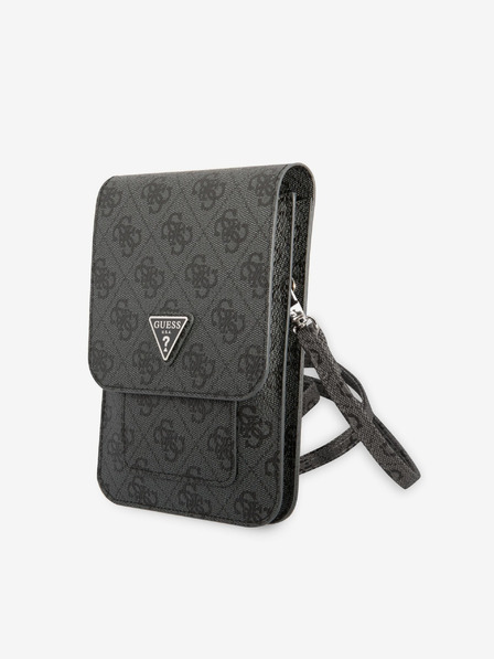 Guess Guess PU 4G Triangle Logo Taška na Telefon Black