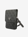 Guess Guess PU 4G Triangle Logo Taška na Telefon Black