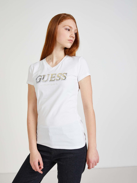 Guess Bílé dámské tričko Guess