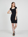 Guess Černé dámské žebrované pouzdrové šaty Guess Charlotte
