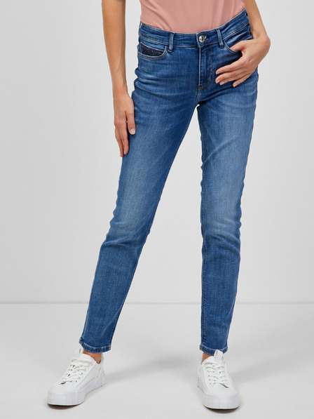 Guess Modré dámské slim fit džíny Guess