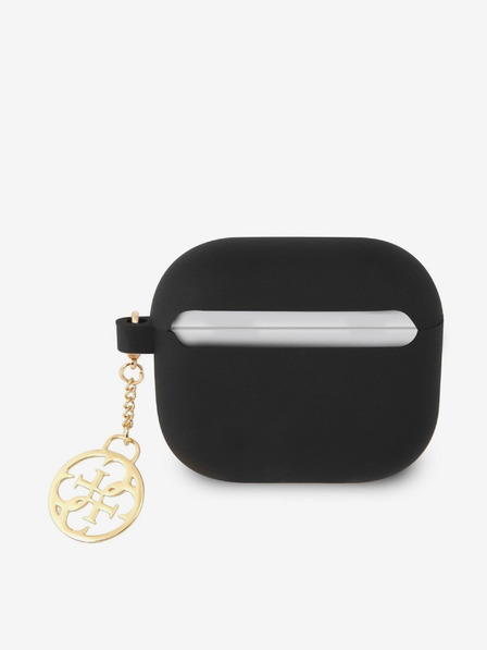 Guess Guess 4G Charm Silikonové Pouzdro pro AirPods 3 Black