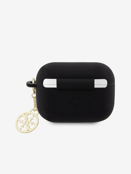 Guess Guess 4G Charm Silikonové Pouzdro pro AirPods Pro 2 Black
