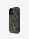 Guess Guess PU 4G Small Metal Logo MagSafe Zadní Kryt pro iPhone 16 Brown