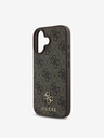 Guess Guess PU 4G Small Metal Logo MagSafe Zadní Kryt pro iPhone 16 Brown
