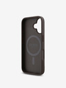 Guess Guess PU 4G Small Metal Logo MagSafe Zadní Kryt pro iPhone 16 Brown