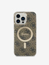 Guess Guess IML 4G MagSafe Zadní Kryt pro iPhone 14 Pro Max Brown