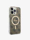 Guess Guess IML 4G MagSafe Zadní Kryt pro iPhone 14 Pro Max Brown