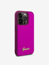 Guess Guess Sequin Script Logo Zadní Kryt pro iPhone 14 Pro Max Magenta