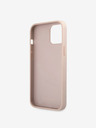 Guess Guess PU 4G Metal Logo Zadní Kryt pro iPhone 12 Pro Max Pink