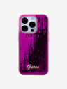 Guess Guess Sequin Script Logo Zadní Kryt pro iPhone 15 Pro Max Magenta