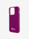 Guess Guess Sequin Script Logo Zadní Kryt pro iPhone 15 Pro Max Magenta