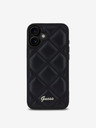 Guess Guess PU Leather Quilted Zadní Kryt pro iPhone 16 Black