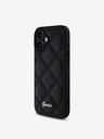 Guess Guess PU Leather Quilted Zadní Kryt pro iPhone 16 Black