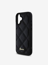 Guess Guess PU Leather Quilted Zadní Kryt pro iPhone 16 Black