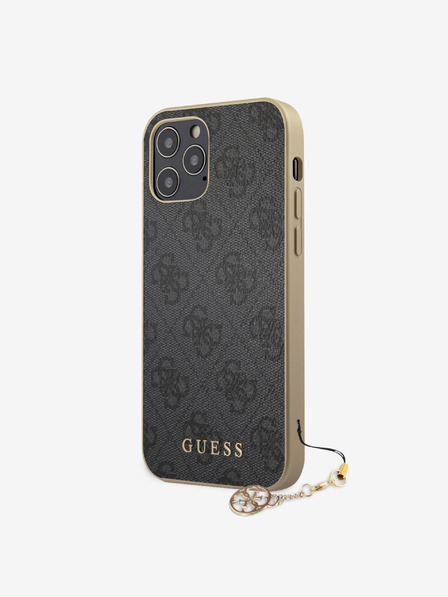 Guess Guess 4G Charm Zadní Kryt pro iPhone 12/12 Pro 6.1 Grey
