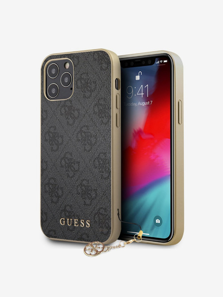 Guess Guess 4G Charm Zadní Kryt pro iPhone 12/12 Pro 6.1 Grey