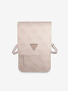 Guess Guess PU 4G Triangle Logo Taška na Telefon Pink