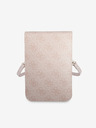 Guess Guess PU 4G Triangle Logo Taška na Telefon Pink