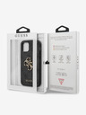 Guess Guess PU 4G Metal Logo Zadní Kryt pro iPhone 12 Pro Max Grey