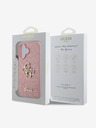 Guess Guess PU Fixed Glitter 4G Metal Logo Zadní Kryt pro iPhone 16 Pink