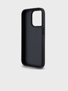 DKNY PU Leather Checkered Pattern and Stripe Zadní Kryt pro iPhone 12/12 Pro Black DKNY