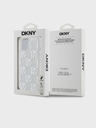 DKNY Liquid Glitter Checkered Pattern Zadní Kryt pro iPhone 15 Transparent DKNY