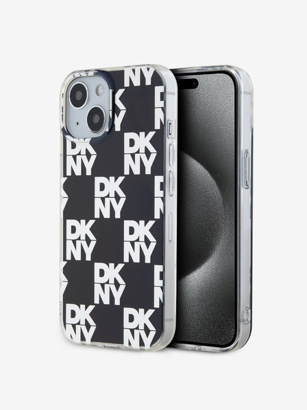 DKNY PC/TPU Checkered Pattern Zadní Kryt pro iPhone 14 Black DKNY