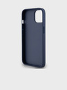 DKNY PU Leather Repeat Pattern Tonal Stripe Zadní Kryt pro iPhone 14 Blue DKNY